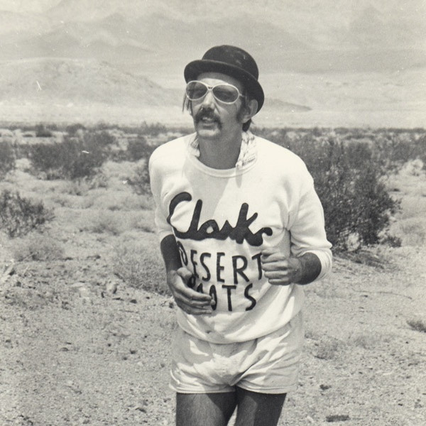 Record sales of the Desert Boot in 1971 coincided with Kenneth Crutchlow running 130 miles across Death Valley for a $1,000 wager in August 1970, wearing a bowler hat and Clarks Desert Boots, whilst carrying a rolled umbrella.