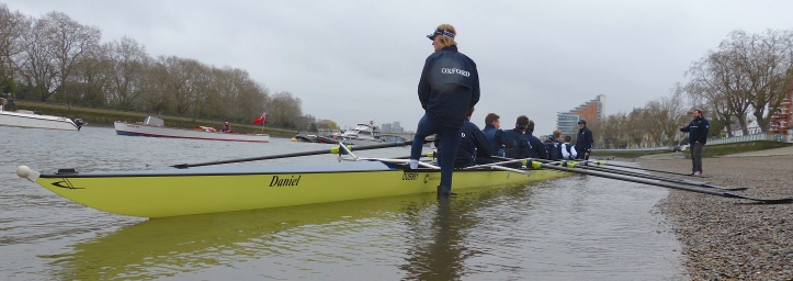  Pic 1. On Friday, Oxford christened their new Empacher ‘Daniel’ after Daniel Topolski, the charismatic coach who guided Oxford to ten consecutive victories in the Boat Race and who died in February 2015.