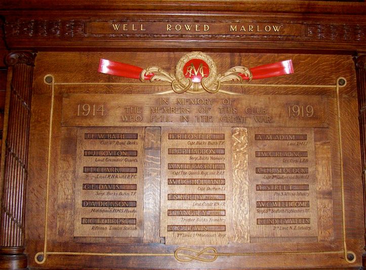 The club’s very fine 1914 - 1918 War Memorial was undamaged by the fire.