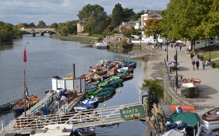The same view today as the black and white picture above. This picture was taken in late October, in the summer the scene will be much busier and the hire skiffs will be uncovered.